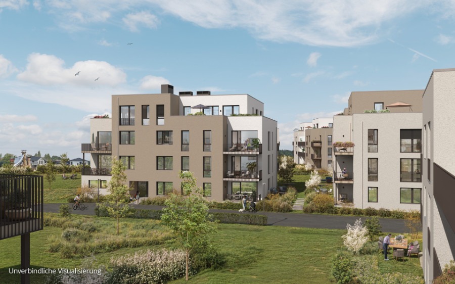Bauvorhaben Floragärten in Naunhof bei Leipzig. Verkauf von 300 Eigentumswohnungen der Buwog am See durch GSK Immobilien AG.