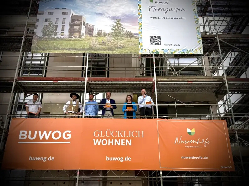 Richtfest Buwog Floragärten in Naunhof