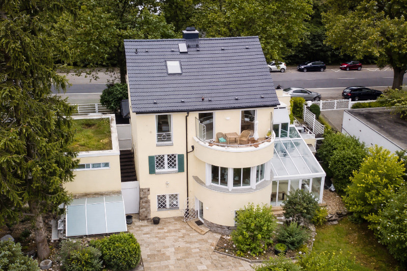 Hausansicht Vogelperspektive