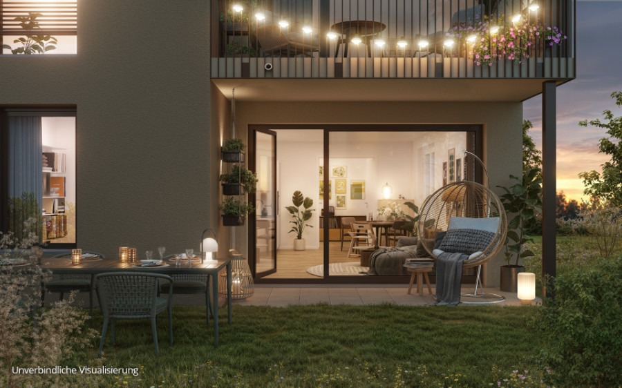 Bauvorhaben Floragärten in Naunhof bei Leipzig. Verkauf von 300 Eigentumswohnungen der Buwog am See durch GSK Immobilien AG.
