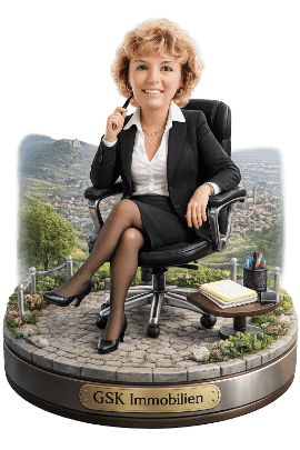 Wackelfigur Karin Stritzke, Assistenz der Geschäftsleitung und Vermietung, GSK Immobilien