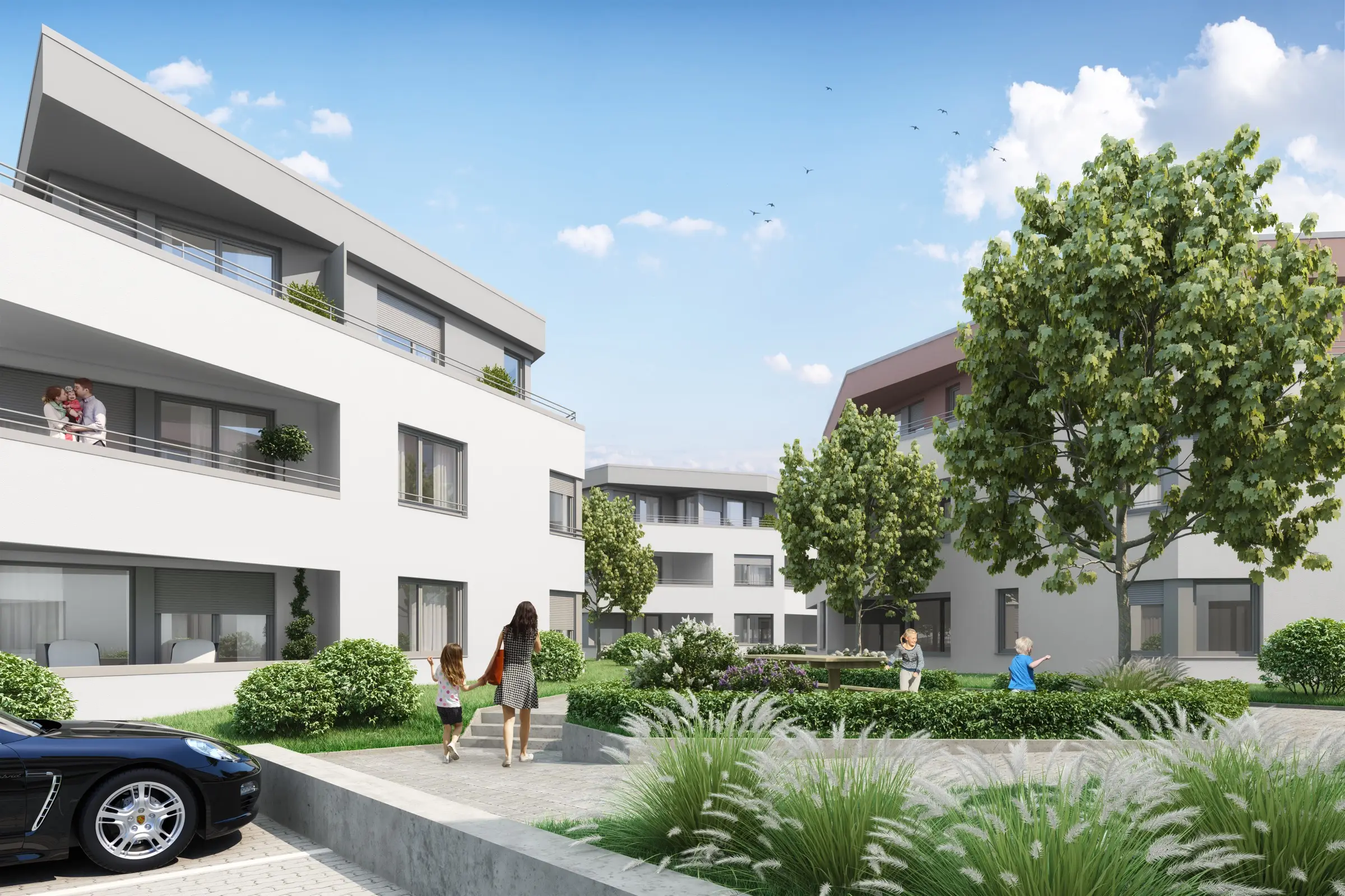 Parkquartier Heppenheim – Außenansicht, Visualisierung